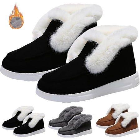 

Pubyfun Senior Comfy Winter Ankle Boots Women Pubyfun Ladies Warm And Comfortable Casual Snow Boots for Women