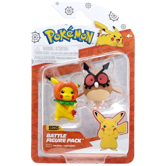 Pokemon Battle Figure Pikachu & HootHoot Mini Figure 2-Pack (Halloween)