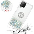 thumbnail image 5 of Samsung Galaxy A22 4G Case (Not 5G),Creativity Clear Quicksand Glitter Flowing Liquid Floating Soft TPU Case w/Stand Bling Diamond Sparkle Phone Cover for Samsung Galaxy A22 4G  Silver, 5 of 14