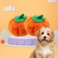 thumbnail image 4 of Bwiyojiz Count 2pcs Stuffed Animals Toys Trendy Pumpkin for Pet Interesting Dogs and Cats User-friendly Chewers Barkers Toy, Gifts for Her, Orange, 4 of 6