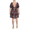 thumbnail image 5 of Terra & Sky Women's Plus Size Puff Sleeve Dress with Tie Back, 5 of 5