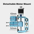 thumbnail image 4 of Genmitsu Upgraded Aluminum Z Axis Assembly V2 Kit, with Spindle Motor Mount for 775 Spindle and 300-500W Spindle, 43mm & 52mm Diameter Spindle Holder for 3018-PROVer Series CNC Machine, 4 of 7