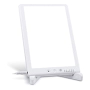 Light Therapy Lamp, 10,000 Lux Light Therapy Lamp Ultras-Thin Uv-Free, with Auto-off Timer Function, Adjustable Brightness Levels, Memory Function, Standing Bracket, Improve Mood