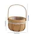 thumbnail image 3 of Easter Flower Basket Handmade Wicker Flower Arrangement Gift Spring Holiday Party Home Wedding Decor Packaged Design, 3 of 6