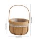 thumbnail image 3 of Cesta de flores de madera tejida a mano | Arreglo decorativo de mimbre beige | Almacenamiento multitamaño para decoración del hogar y regalos, 3 of 6