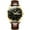 Gold,black, variant on OLEVS Watches for Men Minimalist Ultra Thin Fashion Casual Analog Quartz Date Watch Waterproof Slim Simple Big Face Dress Mens Wrist Watches with Retro Leather Band for Men Reloj para Hombre
