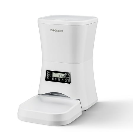 UPC: 0843775116589 | Dogness Everyday Automatic Programmable Dog and Cat Feeder  7 Liter Capacity-White