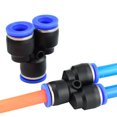 thumbnail image 3 of Pp Y Type 3-way Pneumatic Joint 360 Degree Rotation Good Air Tightness Quick Installation Plastic Quick Joint 4mm 6mm 8mm 10mm 12mm, 3 of 6