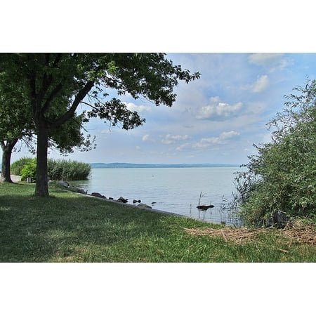 Hungarian Water - LAMINATED POSTER Lake Lake Balaton Hungary Balaton Water Poster 24x16 Adhesive Decal