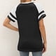 thumbnail image 2 of Pntutb Mujeres Casual Manga Corta Mangas Acampanadas O-cuello Sólido Camiseta Suelta Blusa tops Pntutb Pntutb-727, 2 of 7