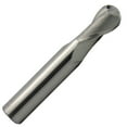 thumbnail image 1 of 11/32" Diameter 2 Flute Single End Ball 30° Carbide End Mill End, .875"Length of Cut, 3/8" Shank, 2-1/2" OAL, 1 of 1