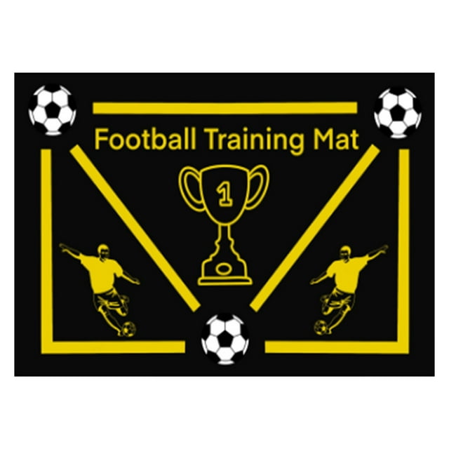 Clearance Deals Football Footstep Training Non Slip Mat Home Mud Sports Footstep Carpet Indoor Soundproofing Fitness Mat