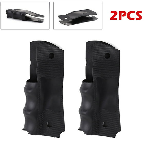 2PCS For PG1911-1 Grip Wraparound Rubber Government Finger Groove Grip Insert