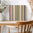 thumbnail image 2 of Framed Canvas Wall Art for Living Room Sage Green Striped Wall Decor, Geometric Pink Stripes Aesthetic Paintings for Bedroom Office Kitchen Bathroom, Ready to Hang Artwork Wall Pictures 8x8 Inch, 2 of 9
