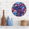 thumbnail image 3 of Jellyfish Leaves Colorful Black 10 inch Wall Clocks Non Ticking Easy to Read Battery Decorative for Home Bathroom Kitchen Bedroom Living Room, 3 of 8