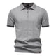 thumbnail image 1 of pstuiky Camisas de manga corta para hombre, Suéter informal de manga corta con cuello vuelto, cómodo y liso para hombre camisas casuales para hombre m, 1 of 4