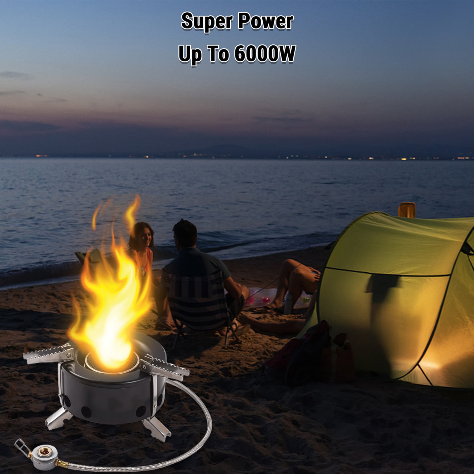 BOKYAN Camping Stove 6000W High-Altitude Infrared Portable Windproof Gas Stove for Outdoor Hiking
