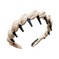 thumbnail image 2 of Diadema dentada para uso diario con diadema, diadema alta para sujetar el cabello con masa y trenzas., 2 of 5