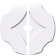 thumbnail image 1 of Ekena Millwork CMP26PL2-03000 26 in. OD x 3 in. ID Square Percival Architectural Grade PVC Contemporary Ceiling Medallion - 2 Piece, 1 of 1