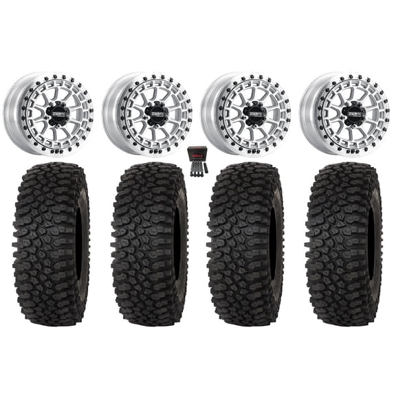 MetalFX Outlaw R Bdlk 15" Wheels Raw 37" Roctane STX Tires Polaris RZR Turbo R & Pro R Ranger 1500 Xpedition