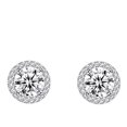 thumbnail image 4 of Pendientes de clip de oreja de moda coreana con microincrustaciones de circonita brillante y personalidad para mujer, 4 of 6