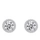thumbnail image 4 of Pendientes de clip de oreja de moda coreana con microincrustaciones de circonita brillante y personalidad para mujer, 4 of 5