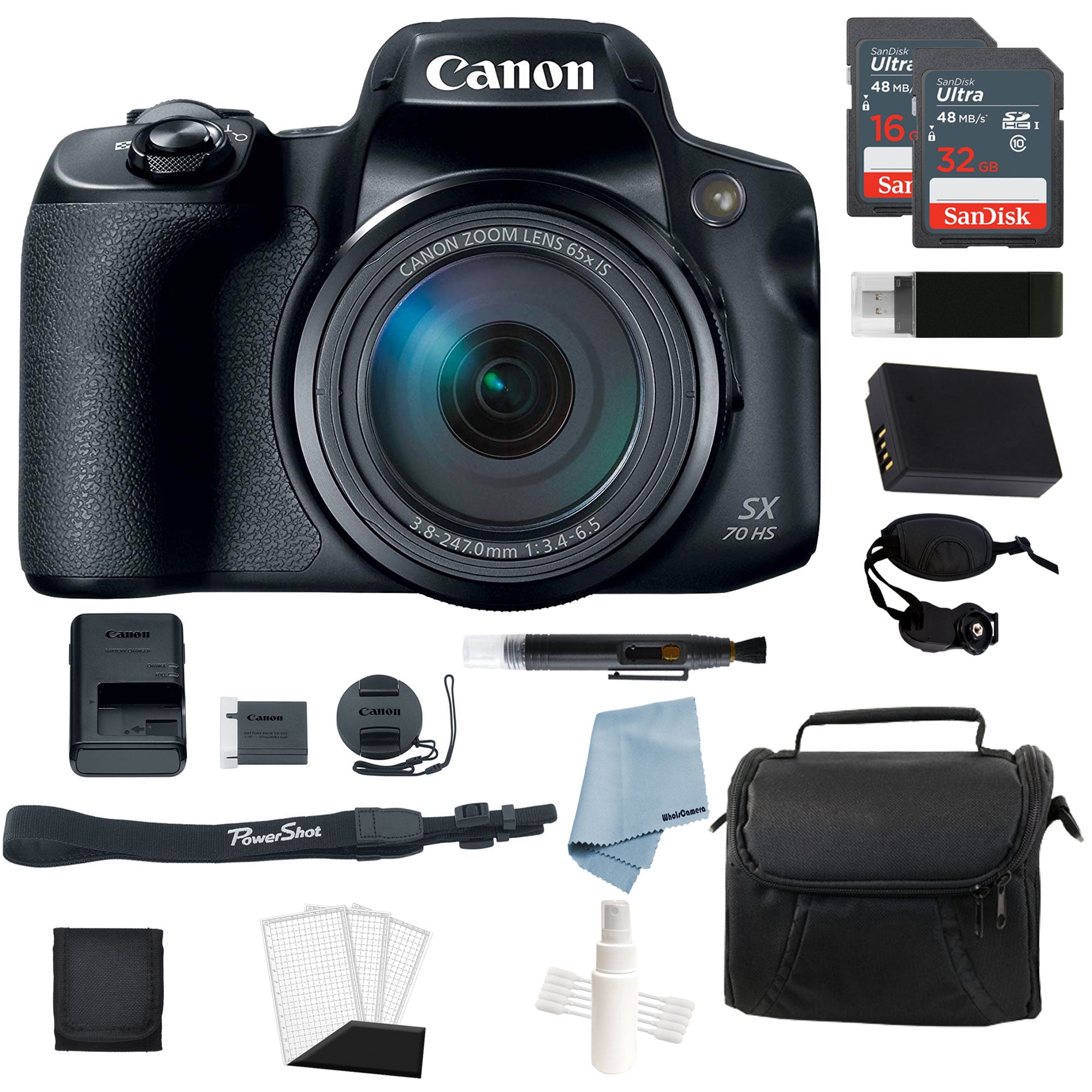 カメラ デジタルカメラ Canon Powershot SX70 HS 4K Video Digital Camera Advanced Bundle 