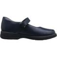 thumbnail image 6 of School Issue Girls Leather Mary jane Shoes, Round Toe Navy, Size 11.5, 6 of 7