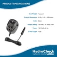 thumbnail image 3 of HydroCheck Electronic Sewage Pump Switch HC5000T: Easy Install, No Pit Opening, No Cleaning, No Moving Parts! Compatible with All Pumps & Pit Sizes. Programmable Cycle & Built-in Alarms - MADE IN USA, 3 of 5