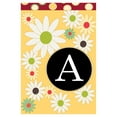 thumbnail image 2 of Toland Home Garden Floral Monogram-O Personalized Flower Flag Double Sided 28x40 Inch, 2 of 2