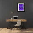 thumbnail image 3 of Grayscale 25x32 Black Ornate Wood Framed with Double Matting Museum Art Print Titled - Purple Bloom VI, 3 of 4