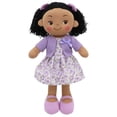 thumbnail image 1 of Linzy Toys Muñeca de trapo de felpa suave Hailey morada de 16 pulgadas para niñas - Adorable compañero de peluche para dormir para niños pequeños Bebés - Linda muñeca de abrazo Muneca De Trapo Para Ni, 1 of 5