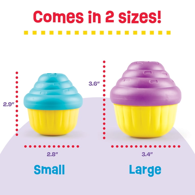 Brightkins Large Cupcake Dog Toy with Treat Dispenser Food Puzzle