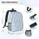thumbnail image 5 of Easygdp Gray White Floral Mochila Ligera de 15 Pulgadas para Estudiantes, Mochila Cómoda para la Escuela y Viajes, Correas Ajustables, 5 of 6