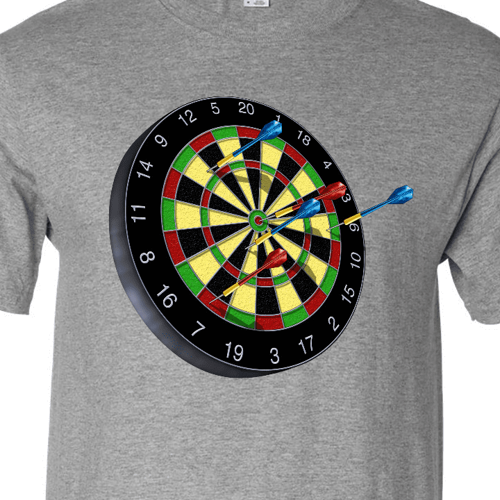 Inktastic Dart Board T-Shirt