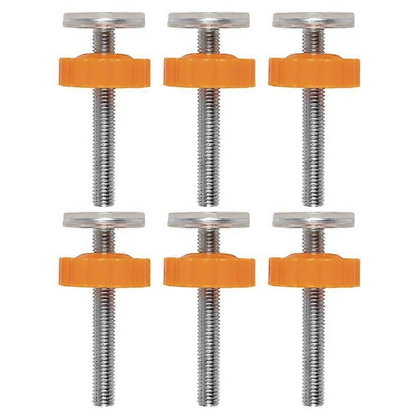 Kids Gate Screws 6Pcs Replacement Parts For Baby Gates Stair Gates In Orange Color For Enhanced Safety Isolation
