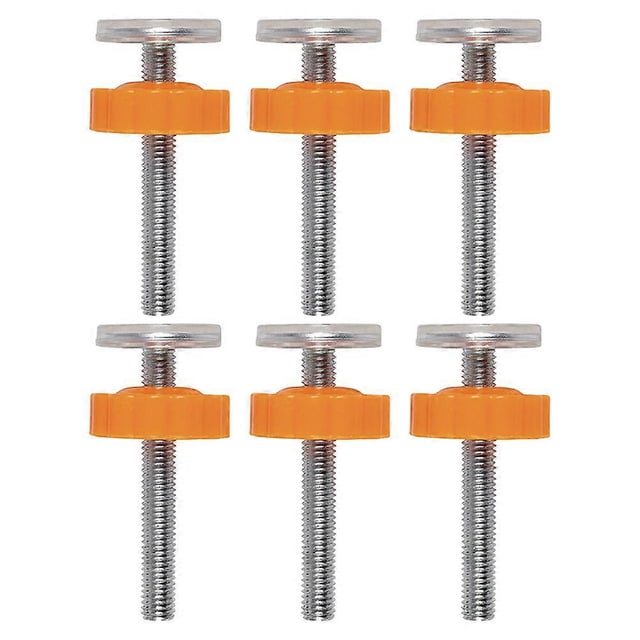 Kids Gate Screws 6Pcs Replacement Parts For Baby Gates Stair Gates In Orange Color For Enhanced Safety Isolation