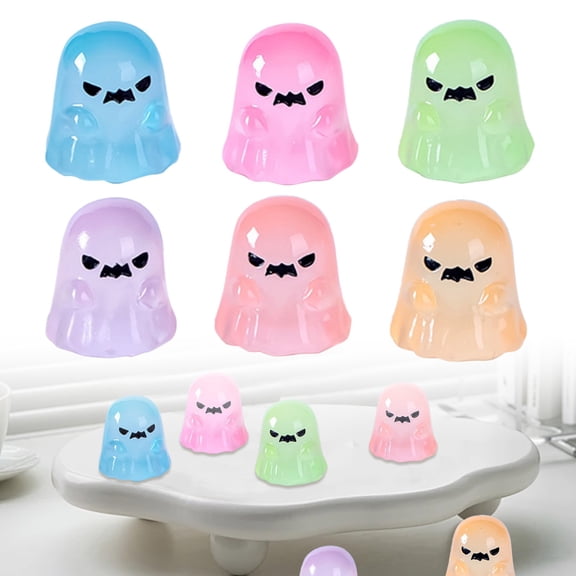 Clearance Glow in the Dark Mini Ghost Figurine for Halloween Vase Filler
