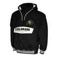 thumbnail image 2 of Men's Franchise Club Black Colorado Buffaloes Half-Zip Hoodie Anorak, 2 of 3