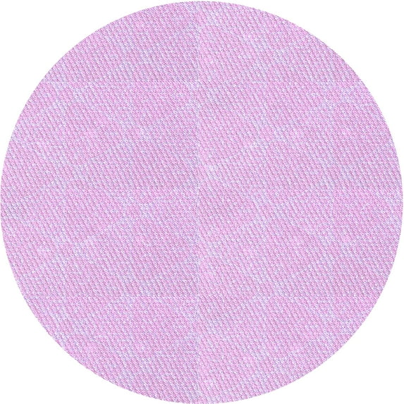 Ahgly Company Machine Washable Indoor Round Transitional Violet Purple Area Rugs, 8' Round