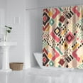 thumbnail image 2 of 72x72 Inches Earthy Bohemian Shower Curtain Polyester, 2 of 5