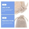 CCOCC 2026 New 10Pcs Linen Drawstring Organizer Cotton Bag with Rope ...