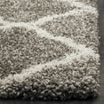 thumbnail image 6 of SAFAVIEH Hudson Aline Geometric Shag Area Rug, Grey/Ivory, 7' x 7' Square, 6 of 12