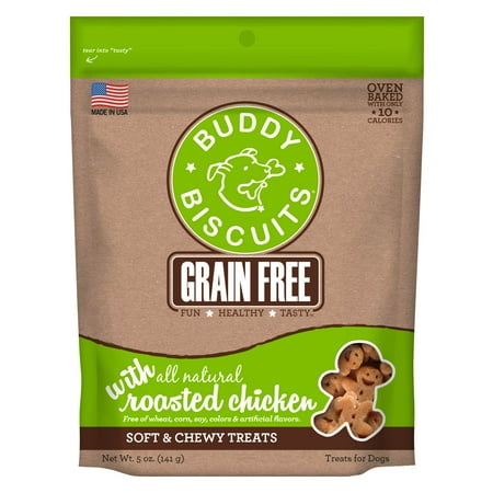Itty Bitty Buddy Biscuits - Cloud Star Buddy Biscuits Grain-Free Roasted Chicken Dog Treats, 5 Oz
