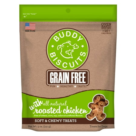 Cloud Star Buddy Biscuits Grain-Free Roasted Chicken Dog Treats, 5