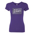 thumbnail image 2 of Wild Bobby RIP Jerry Springer 90's TV Talk Show Host Famous People Womens Slim Fit Junior Tee, Purple Rush, Medium, 2 of 6
