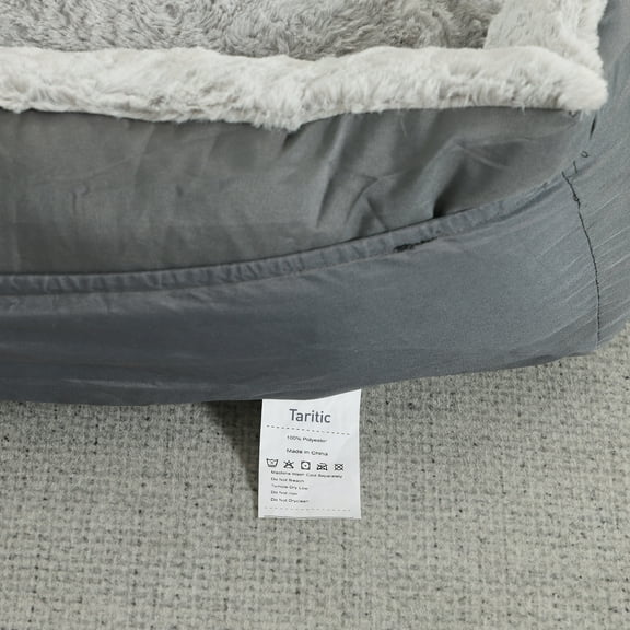 Taritic Rectangle Fluffy Plush Pet Bed Puppy Bed