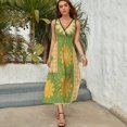 thumbnail image 5 of Floral Colorful Flower Sleeveless Dress Female Clothing Dress Women Summer 2025 Dress, 5 of 7
