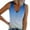 Light Blue, variant on Teissuly Women's Summer Fashion V-neck T-Shirt Casual Sleeveless Printing Tank Vest Tops