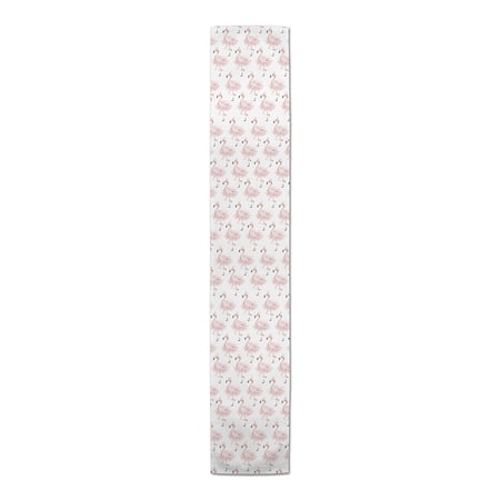 Creative Products Ballerina Flamingo 16 x 90 Poly Twill Table Runner